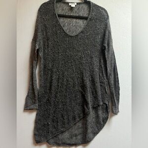 Helmut Lang Sheer Knit Long Sleeve Tunic Sweater Size M